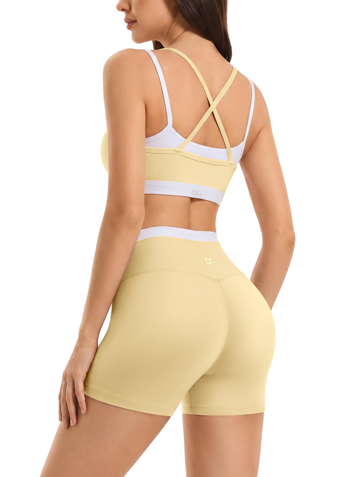 INNO MINT smooth Athletic Short with Double Layer Sports Bra