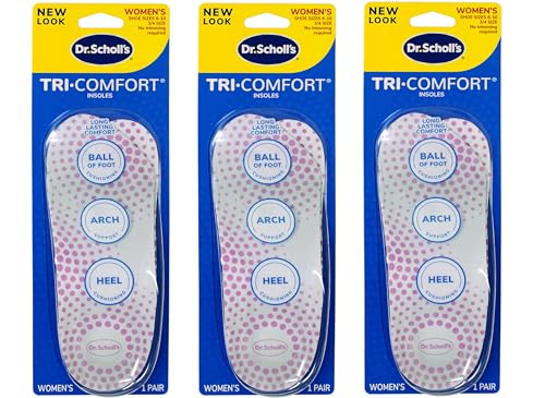 Plantillas Dr. Scholls Tri-Comfort Mujer Talla 6-10 3 Pares miniatura 1
