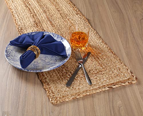 Goroly Home 72066 Reversible Jute Braided Table Runner thumb #1