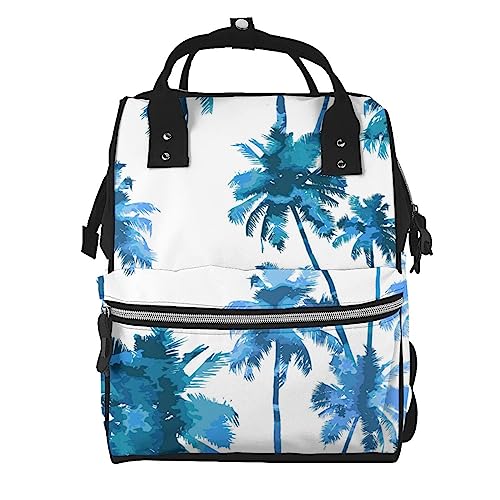 Sac à dos pour femmes et hommes Aquarelle Palmiers casual daypacks