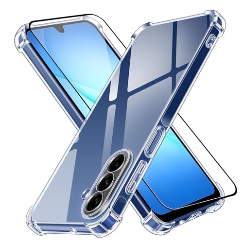 Image of ShieldTech Back Cover Case + Screen Protector for Samsung Galaxy A26 5G | Transparent Mobile Phone Back Case Cover for Samsung Galaxy A 26 | Samsung A26 5G TPU Transparent Back Cover Case
