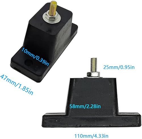 Miniatura 2 de WEALINKY Almohadillas de goma antivibración con fijación de base, perfectas para soporte de montaje mini dividido y montaje en pared, di adiós a las