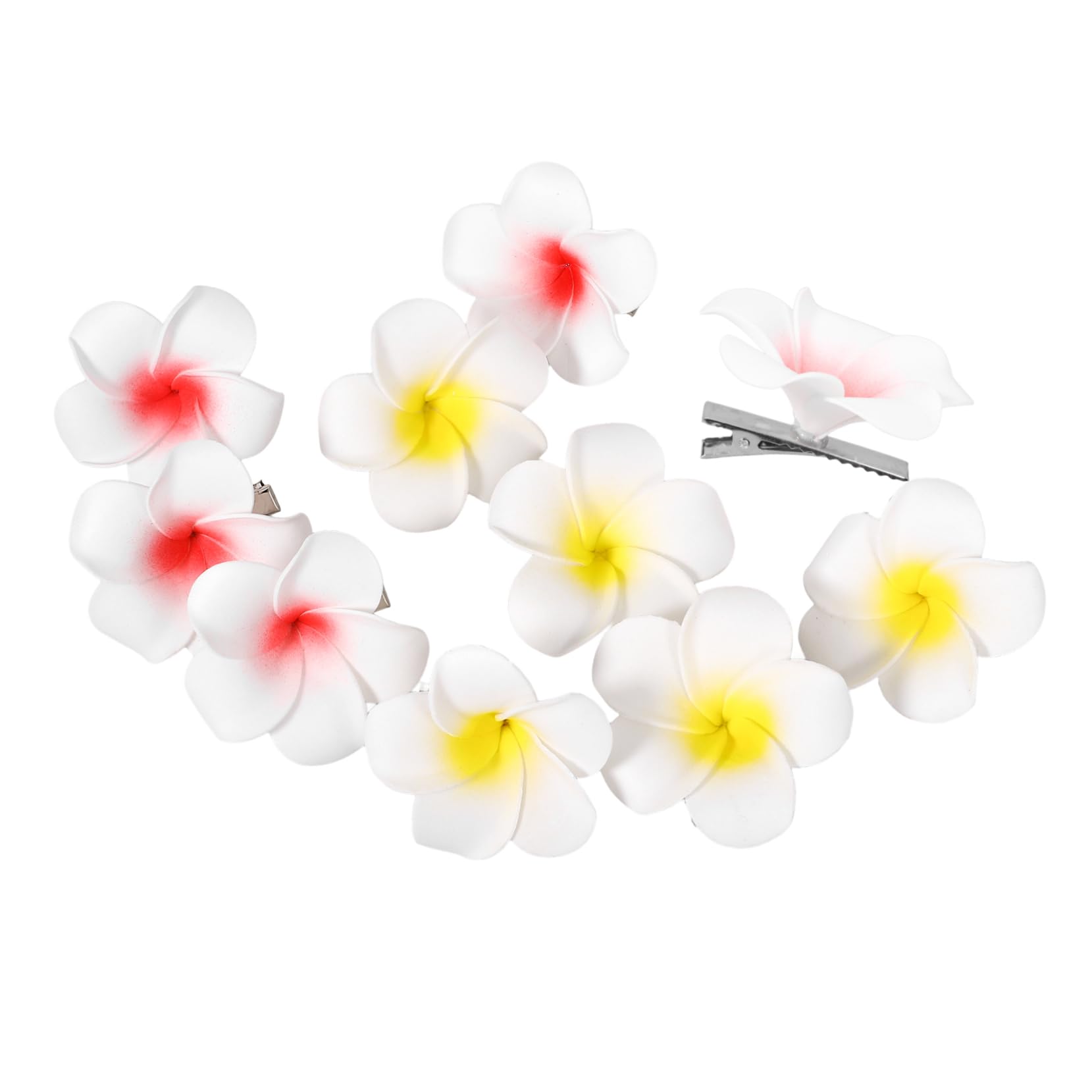 Amazon | minkissy 10個 卵の花のヘアピン ヘア装飾品 トロピカル
