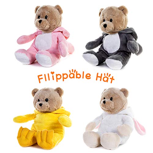 My-OLi-7-Easter-Bears-Pack-of-4-Stuffed-Costumed-Teddy-Bears-Bunny-Chicken-and-Sheep-with-Flippable-Hats-Easter-Gifts-for-Babies-Kids-Boys-Girls My OLi 7 Easter Bears Pack of 4 Stuffed Costumed Teddy Bears Bunny Chicken and Sheep with Flippable Hats Easter Gifts for Babies Kids Boys Girls