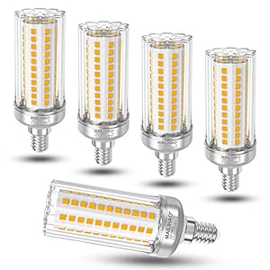E14 maïskolf Led lamp, 16 W, E14 LED-maïslamp, warm wit, 3000 K, 1900 lm, vervangt gloeilampen 120 watt-150 watt, niet dimbaar, spaarlamp, kleine Edison-schroeflamp, E14, pak van 5