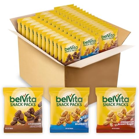 belVita Bites Breakfast Biscuits Variety Pack, 3 Flavors, 40 Snack Packs Cover