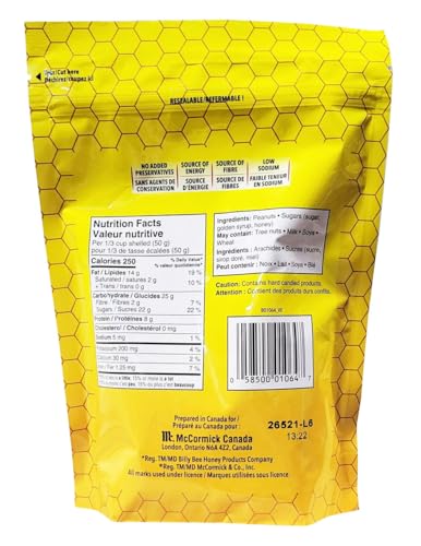 Billy Bee Honey Roasted Gourmet Maní 250g miniatura 2