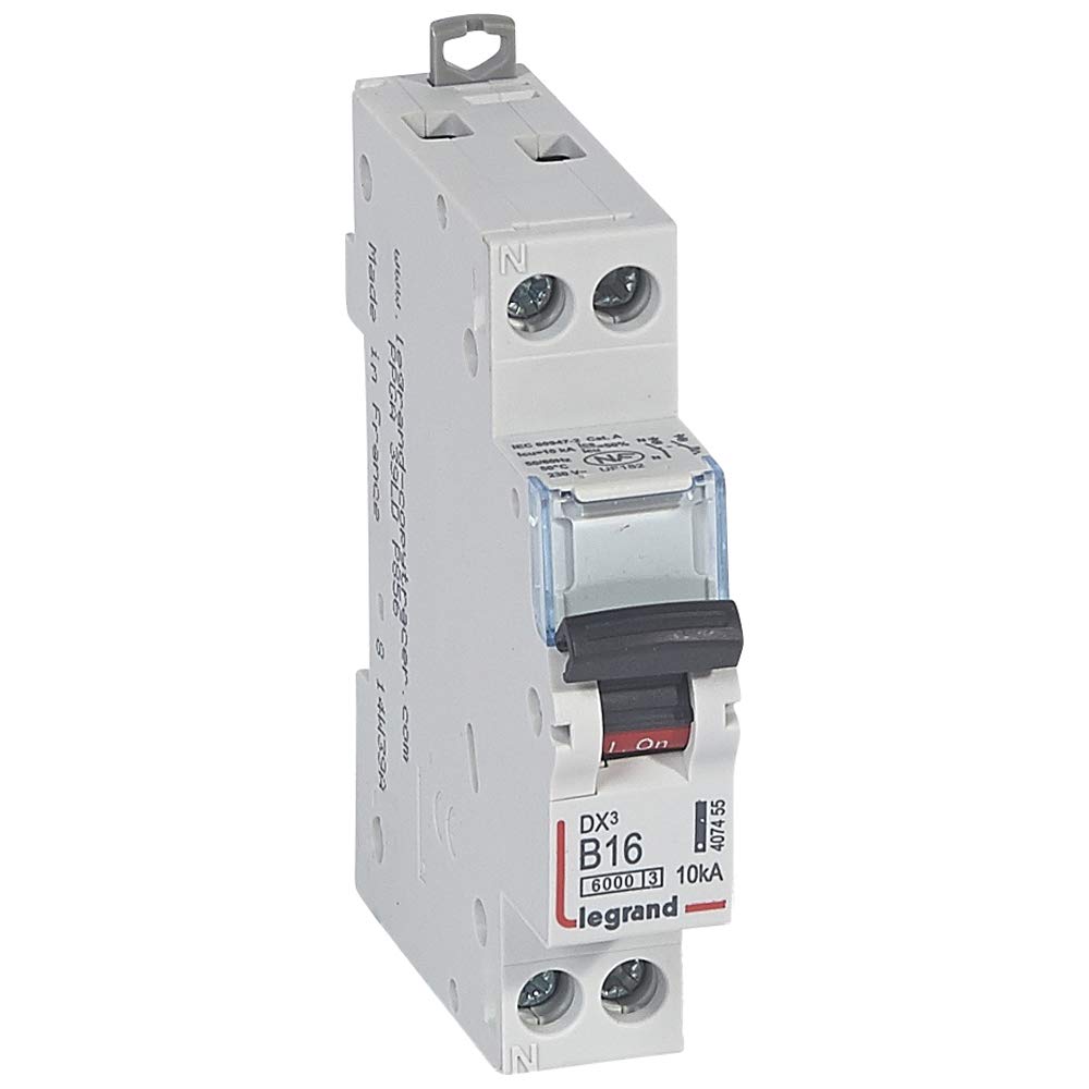 Disjoncteur DX³6000 - U+N 230V~ 16A - courbe B - 1 module