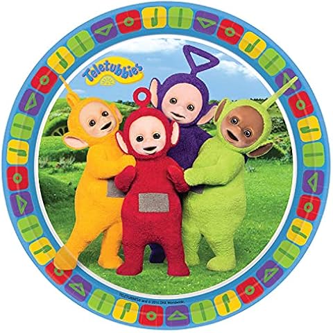 Amscan Teletubbies Birthday Party Plates Cover