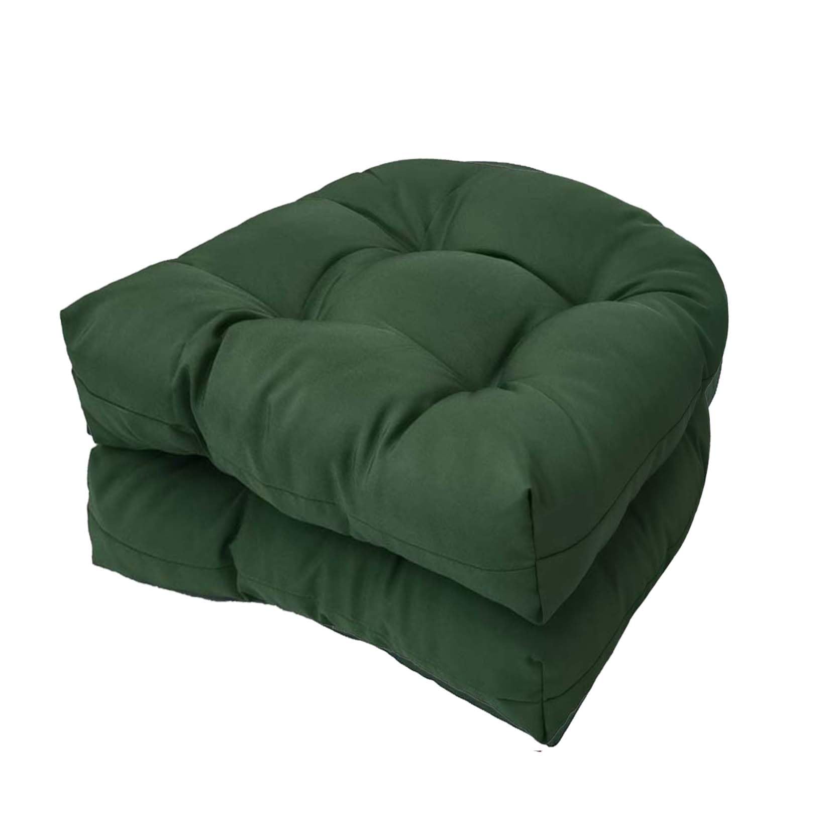 (tylko poduszka do siedzenia) zestaw 2 poduszek na krzesło w kształcie litery U o grubości 10 cm grubości wodoodporne poduszki zastępcze z wikliny 48 cm x 48 cm poduszki do siedzenia do salonu