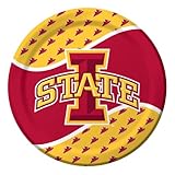Creative Converting Iowa State Cyclones Dinner Paper Plates, 8-Count