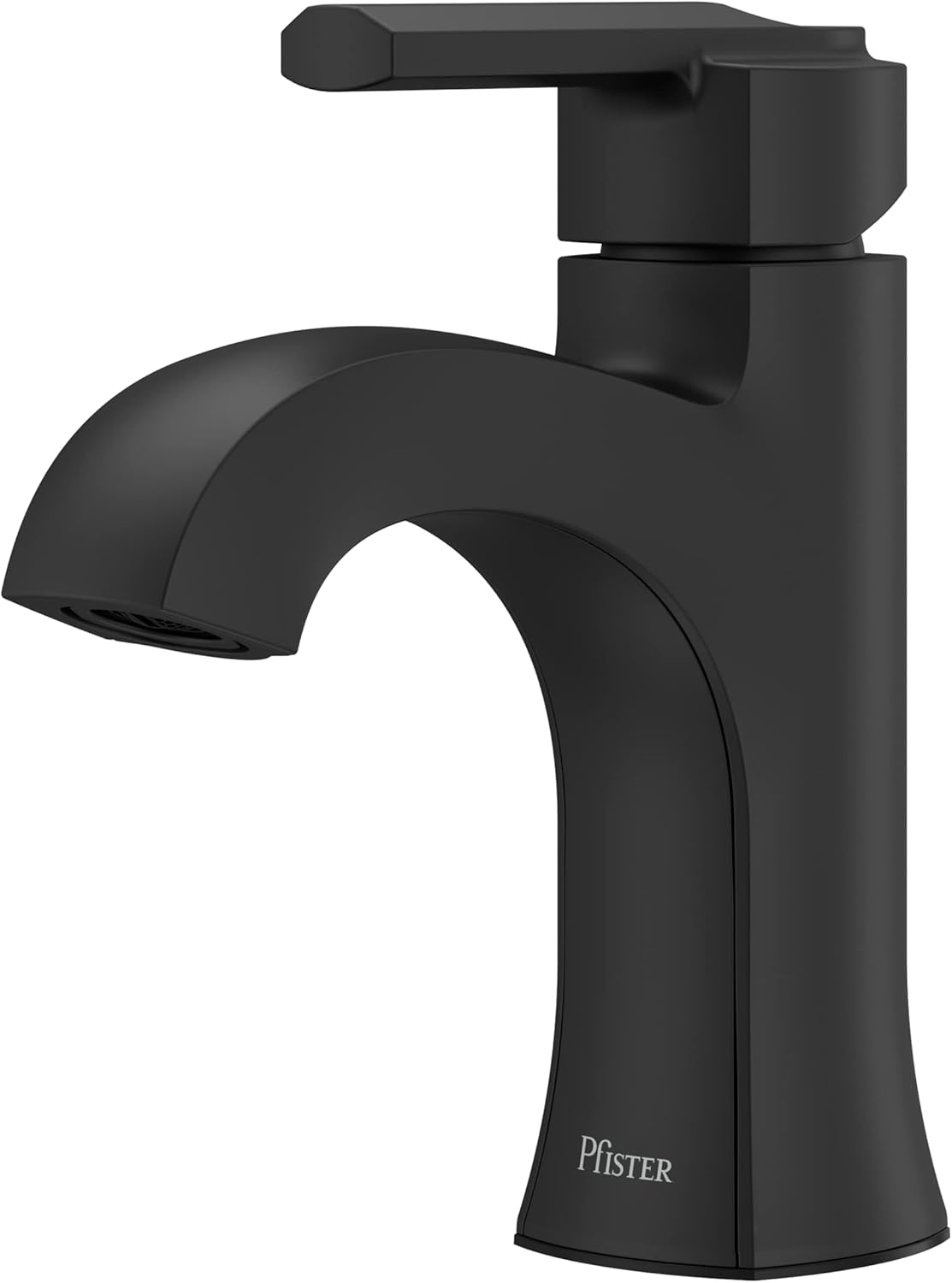 Pfister Vaneri Bathroom Sink Faucet, Single Control, 1-Handle, Single Hole, Matte Black Finish, LF042VRIBB