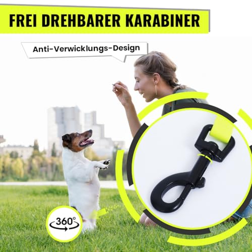 Loutep Biothane Schleppleine Für Hunde Lange Hundeleine 3m 5m Schleppleine 10m Für Hunde 15m 20m Leine Langlaufleine Trainingsleine Laufleine Schwimmleine Für Kleine Mittel Und Große Hund