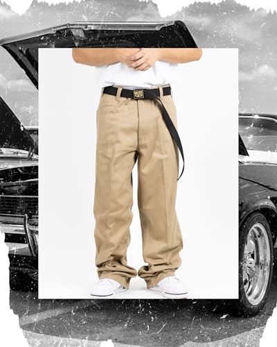 FB County 50/50 Mens Baggy Pants - Loose Fit, Durable & Soft Poly-Cotton Twill, Wide Leg Pants for Men Streetwear3