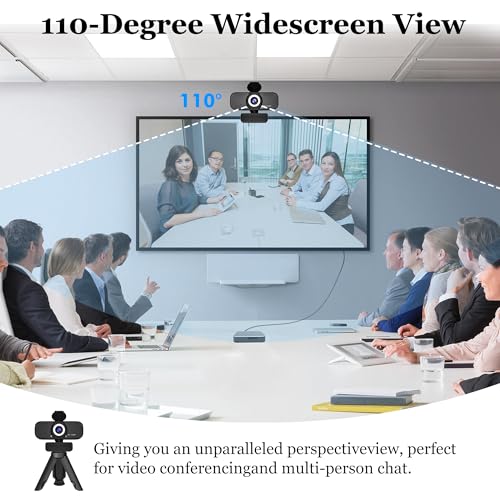 1080P HD Webcam for PC with Auto Focus & Noise Cancelling Mic - Plug and Play Computer Camera for Video Conferencing, Online Classes, Live Streaming - Ideal for Remote Workers, Students, Gamers