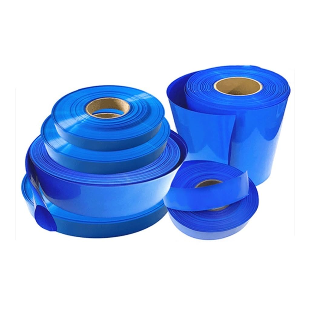 Rurka termokurczliwa, Rurka termokurczliwa PVC 1M, niebieska koszulka, rurki zabezpieczające przed uszkodzeniami mechanicznymi(70MM)