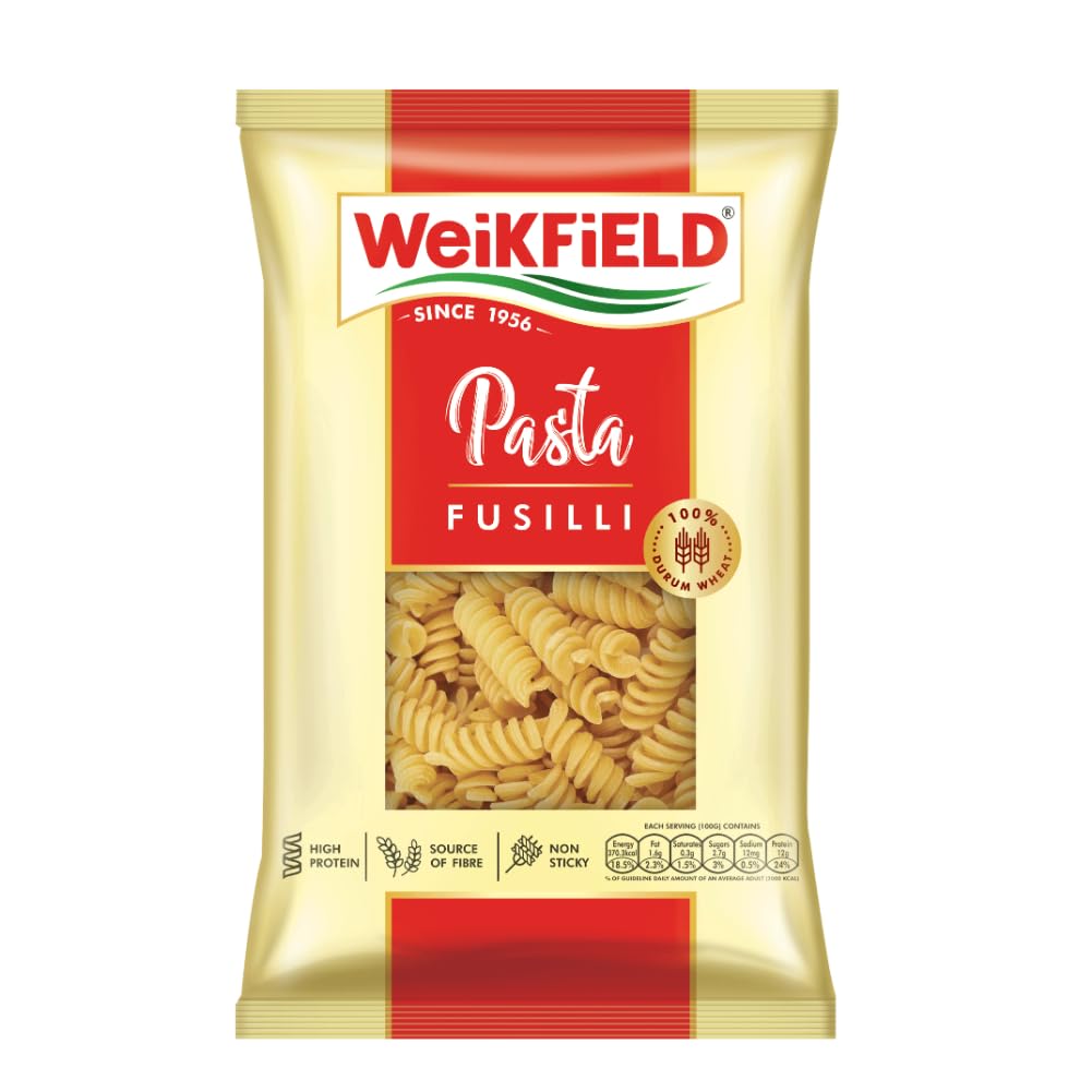 Weikfield Fusilli Pasta | Healthy Pasta Made With 100% Durum Wheat Semolina | No Maida | Rich in Protein & Fibre | 100% Vegetarian | 200g Pouch (B00M4ZBOW2) Amazon Price History, Amazon Price Tracker