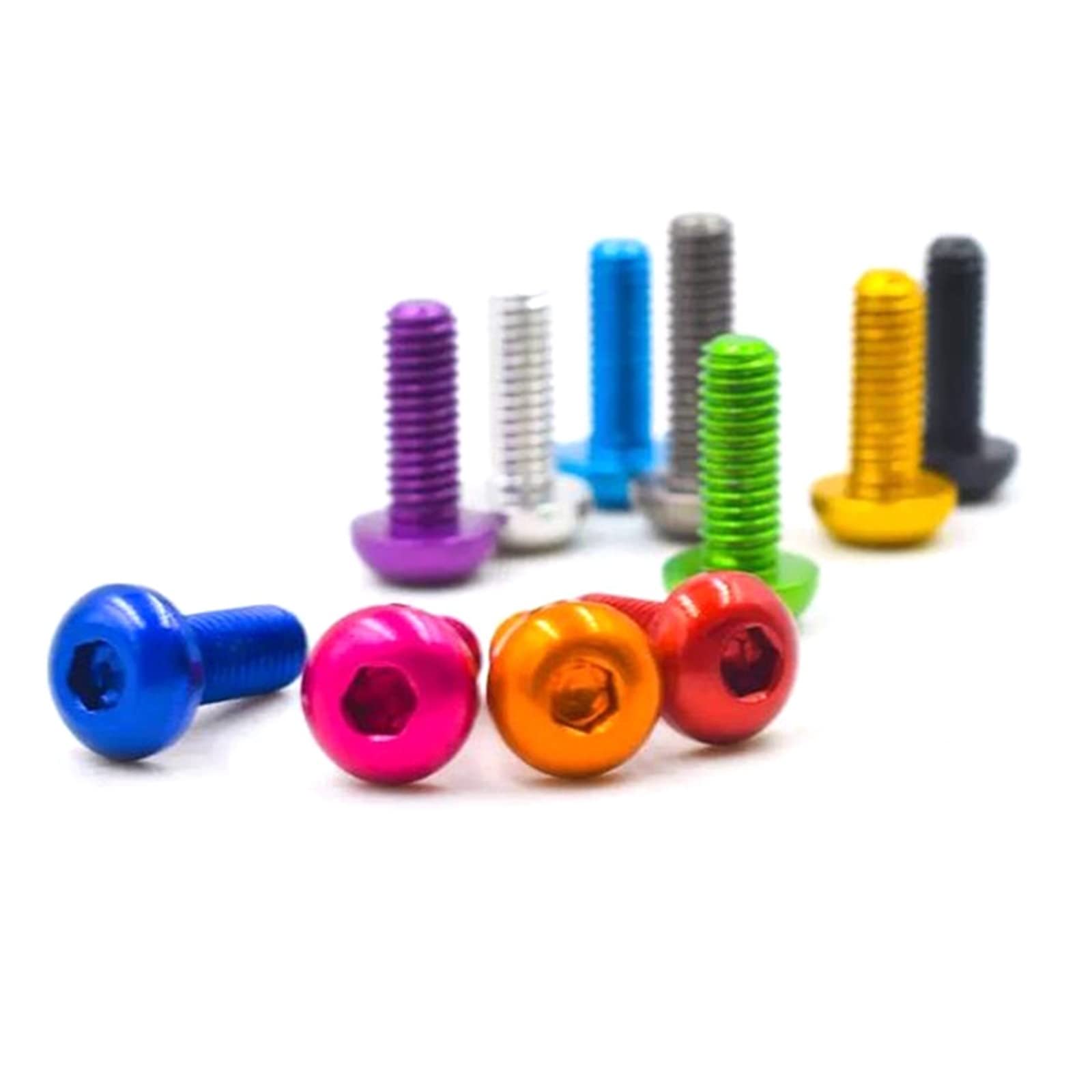 Cyclingcolors 20x Coprivite Tappo Vite M6 Nero Brugola Esagonale Plastica Cappuc - Foto 6