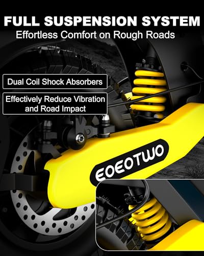 Image of Electric Scooter Adults, Up to 31MPH,11 inch Off-Road Tires, 20 /45 Mile Range | 1200W /2400W,31MPH /40MPH, Fast E-Scooter,Heavy Duty, Full Suspension,Commuting