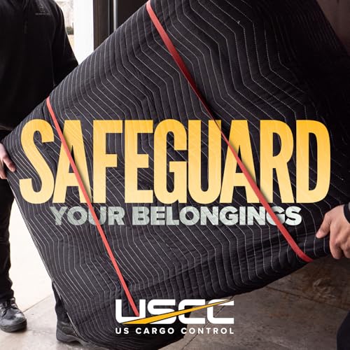 US Cargo Control 95 lb/Dozen, Machine Washable 80"x72" Large Heavy Duty Moving Blanket, MBSUPREME95 Supreme Mover, 4-Pack