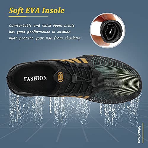Image of WateLves Water Shoes Mens Womens Beach Swim Shoes Quick-Dry Aqua Socks Pool Shoes for Surf Yoga Water Aerobics