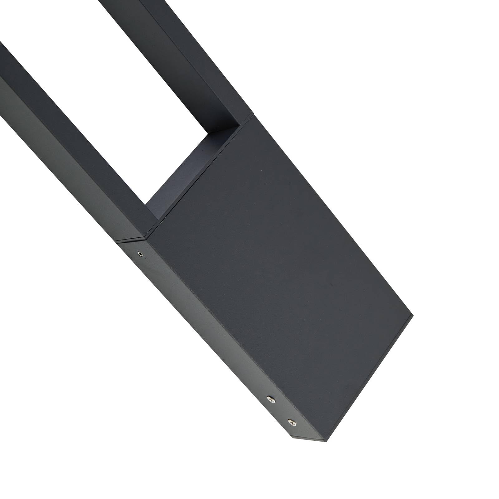 Lindby Lampada LED da esterni (Moderno) colore Nero, in Alluminio lampadina inclusa lampioncino paletto luminoso lampada viale lampione