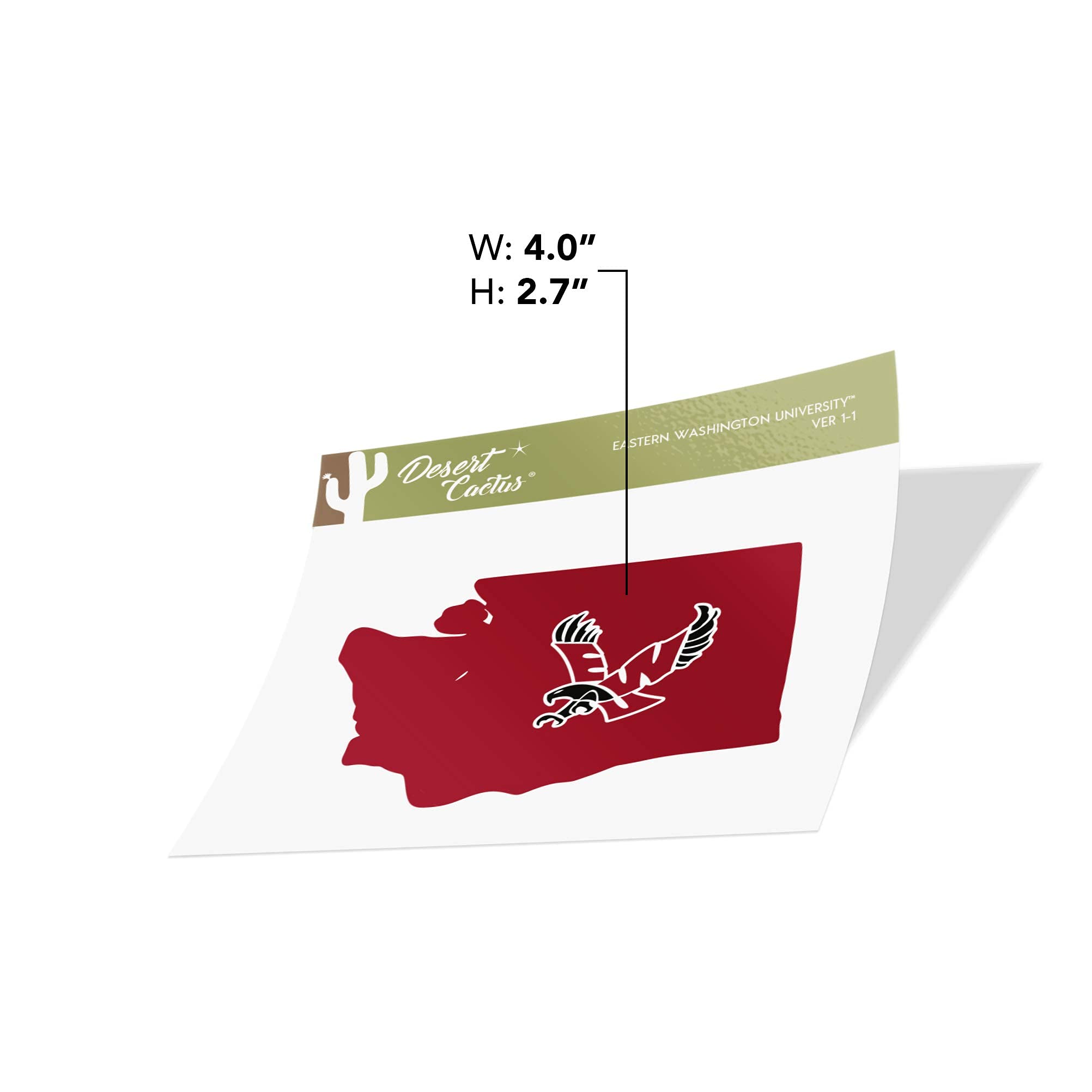 Amazon.com: Eastern Washington University EWU Eagles Vinyl Decal Laptop  Water Bottle Car Scrapbook (State Border Sticker) : Sports & Outdoors