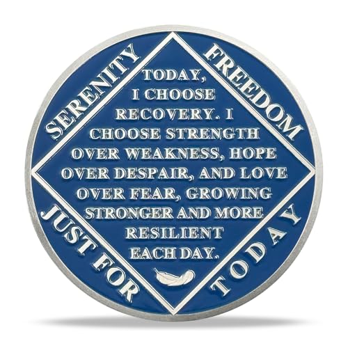 Image of 3 Year Sobriety Coin - Nautical NA Medallions | Narcotics Anonymousa AA Chips and Medallions | Addiction Recovery Gifts for Celebrating Recovery Anniversary Milestones | Sobriety Gifts for Women Men