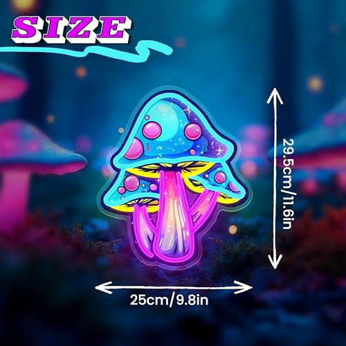 Image of Mushroom Neon Sign Dimmable Mushroom Neon Light for Wall Decor, Mushroom Led Sign for Bedroom, Game Room, Man Cave, Kids Room Decor