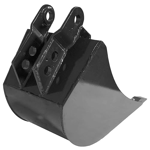 Miniatura 9 de Titan Attachments Cucharón para retroexcavadora de 16 pulgadas de ancho, dientes de acero de 3 carbonos, retroexcavadora de inclinación hidráulica y