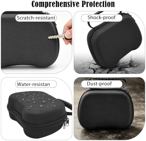 JDGPOKOO 4 in 1 Accessories Kit for Steam Controller 2026, Travel Carrying Case for Steam Controller, Silicone Protective Case Cover Shell and Thumb Grip Caps - 2
