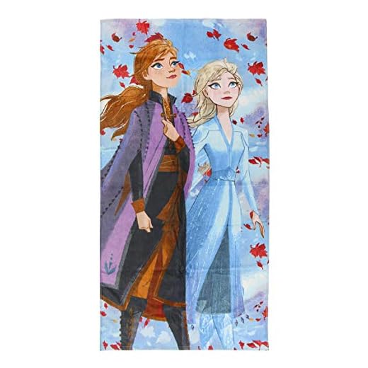 Cerdá - Toalla Playa Infantil Frozen 2 Otoño Azul