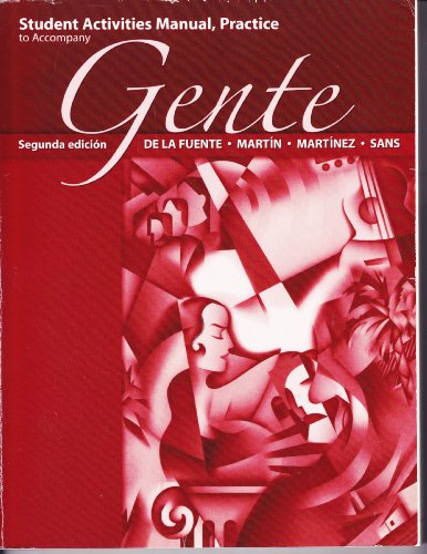 Gente Student Activities Manual (Spanish Edition)