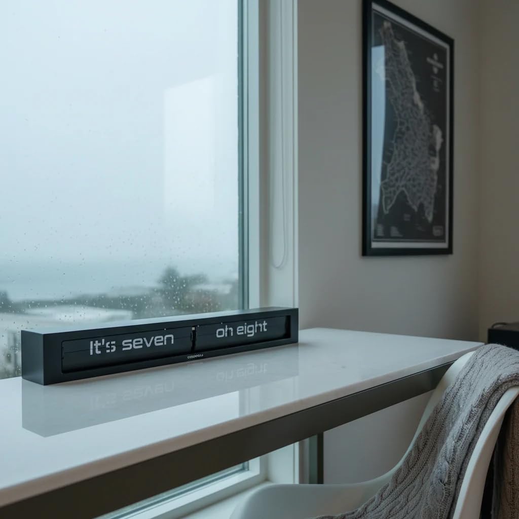 Amazon.com: Cloudnola Texttime Black and White Metal Wall and Desk