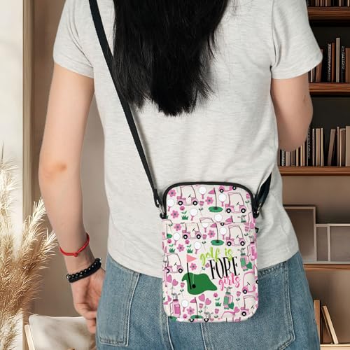 WZMPA Golf Girl Adjustable Strap Bag Lady Golf Lover Gifts Golf Is Fore Girls Crossbody Bag Golf Player Merchandise3