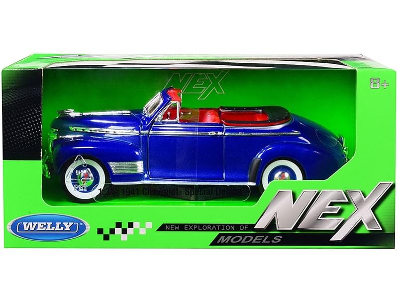 Chevy出品 Amazon.com: 1941 Chevy Special Deluxe Convertible Blue Metallic