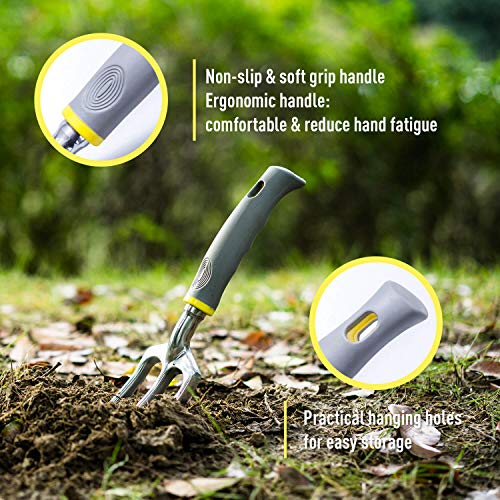 Jardineer Garden Tools Set, 8Pcs Heavy Duty Garden Tool Kit With Outdoor Hand Tools, Garden Gloves And Storage Tote Bag, Gardening Tools Gifts For Women And Men #TOP2