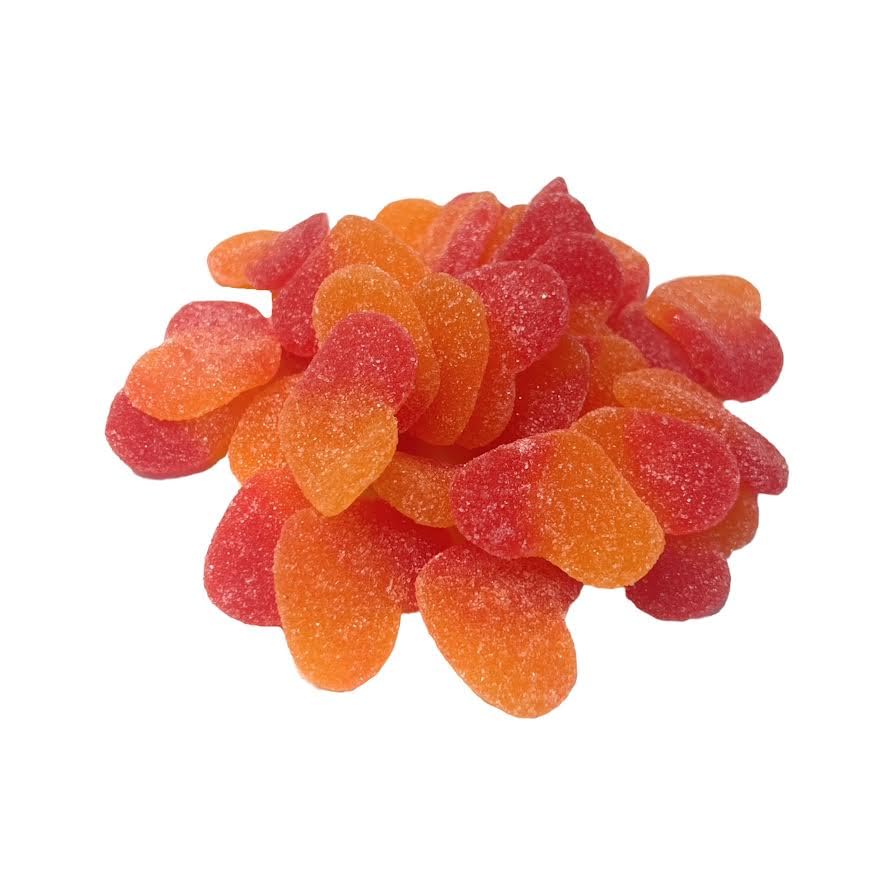 YANKEETRADERS Peach Gummy Hearts 2 Pounds miniatura 1