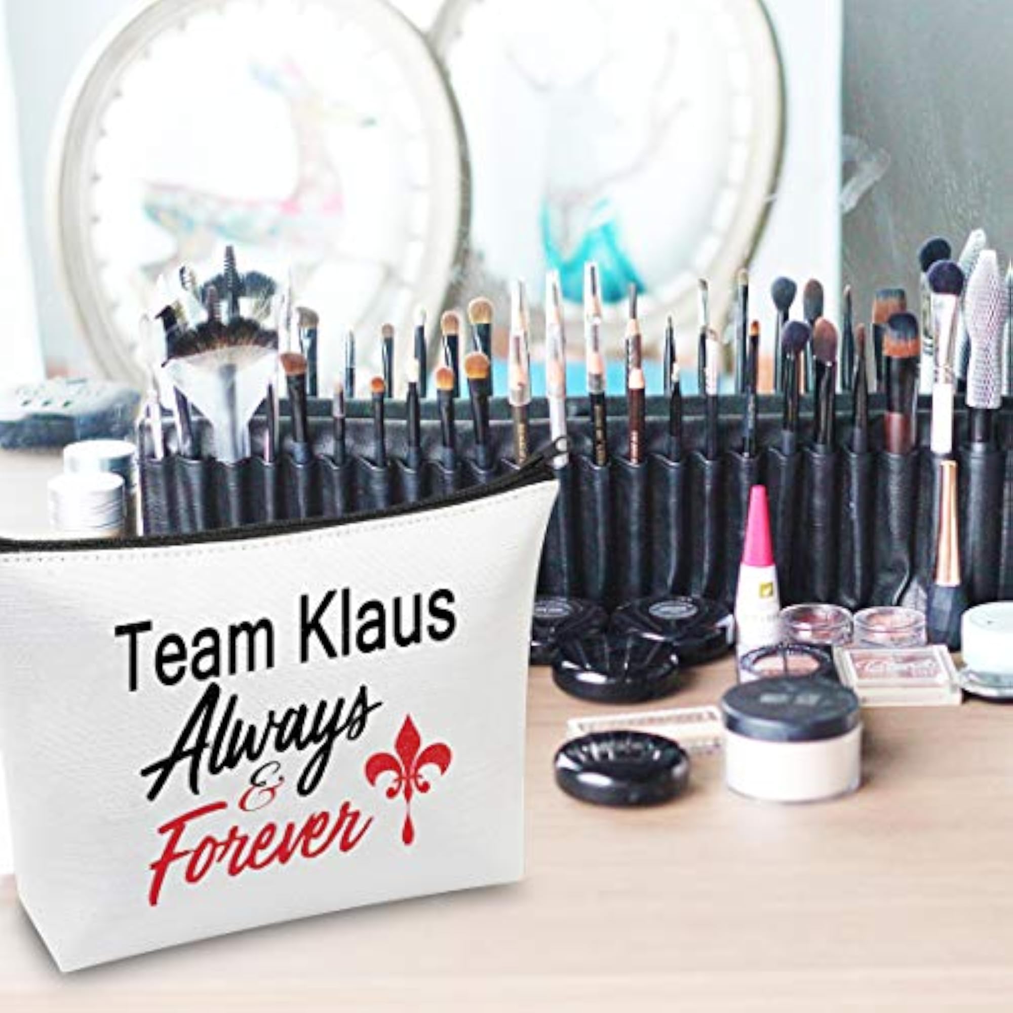 Team Klaus/Elijah Sparkly Makeup Bag