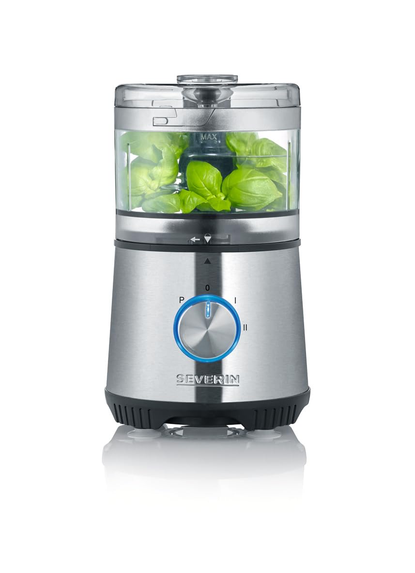 SEVERIN Hachoir multifonction, Avec disque émulsifiant, 400 W, KM 3865, Argent/Noir, 34.50