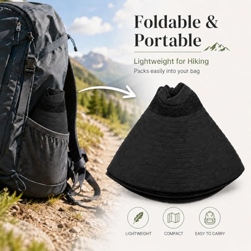 Image of Wide Brim Sun Hat for Men Women UV Protection Ventilated Summer Hats for Fishing Hiking Garden Beach