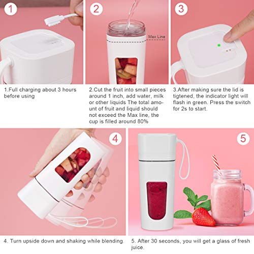 8 Best Portable Blender Popbabies Personal Blender Smoothie Blender On The Go Wireless Usb Rechargeable Blender Tritan Juicer Cup What Is The Best Juicer To Go Juicer Machine List