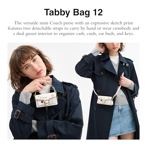 Coach Tabby Bag 12 with Sketch Print, B4/Chalk Multi2