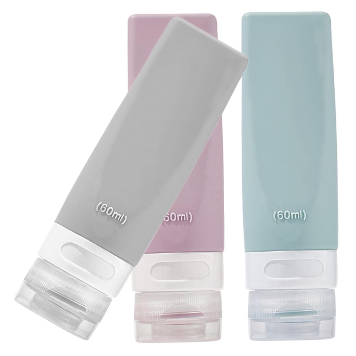 FRCOLOR 3 Set Di Flaconi Da Viaggio Per Articoli Da Toeletta Da 60 Ml Ricaricabili Con Erogazione A Pressione Per Shampoo Lozione Articoli Da Toeletta A Prova Di Perdite 3 Pezzi*3