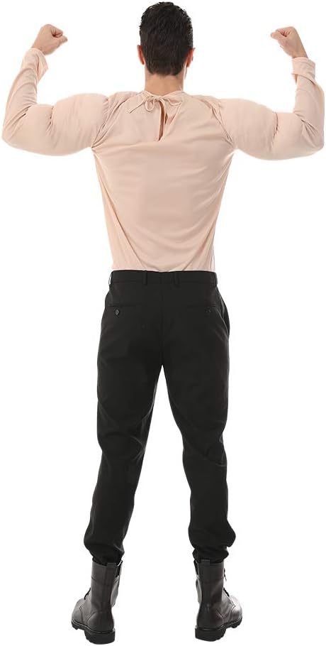 EraSpooky Men Muscle Shirt Bodybuilder Halloween Costume Accessory for Adult Muscle Shirt Padded - Image 5