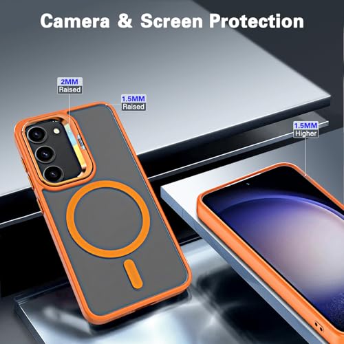 Coque transparente pour Galaxy S23 compatible MagSafe antichoc militaire - 5