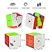 Vdealen Speed Cube Set, 2x2x2 3x3x3 Magic Cube Set, Puzzle Cube Toys Birthday Party Christmas Stocking Stuffers Gift for Kids Teens Adults(Stickerless)