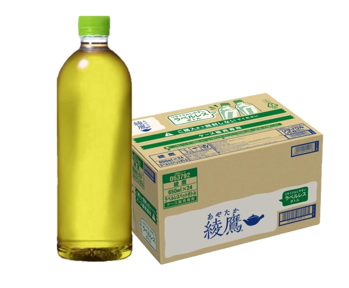 Amazon.co.jp: コーラ 綾鷹 あやたか 緑茶 ラベルレス PET 650ml×1