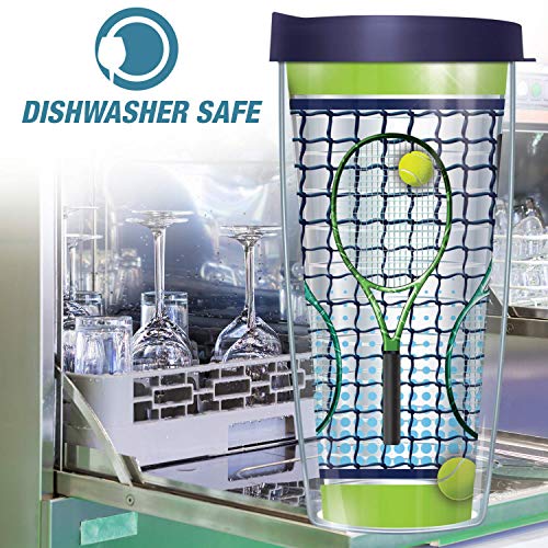 Freeheart Beach Theme Tumbler Set - Insulated Beach Cups 16 Oz Tumblers Set Of 4 | No Lids | Double Wall | Dishwasher And Microwave Safe | Bpa Free #TOP7