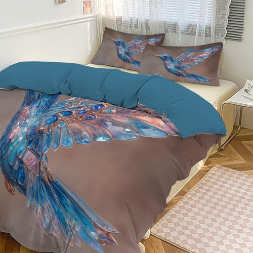 Housse de couette 220x240 hypoallergénique en microfibre douce